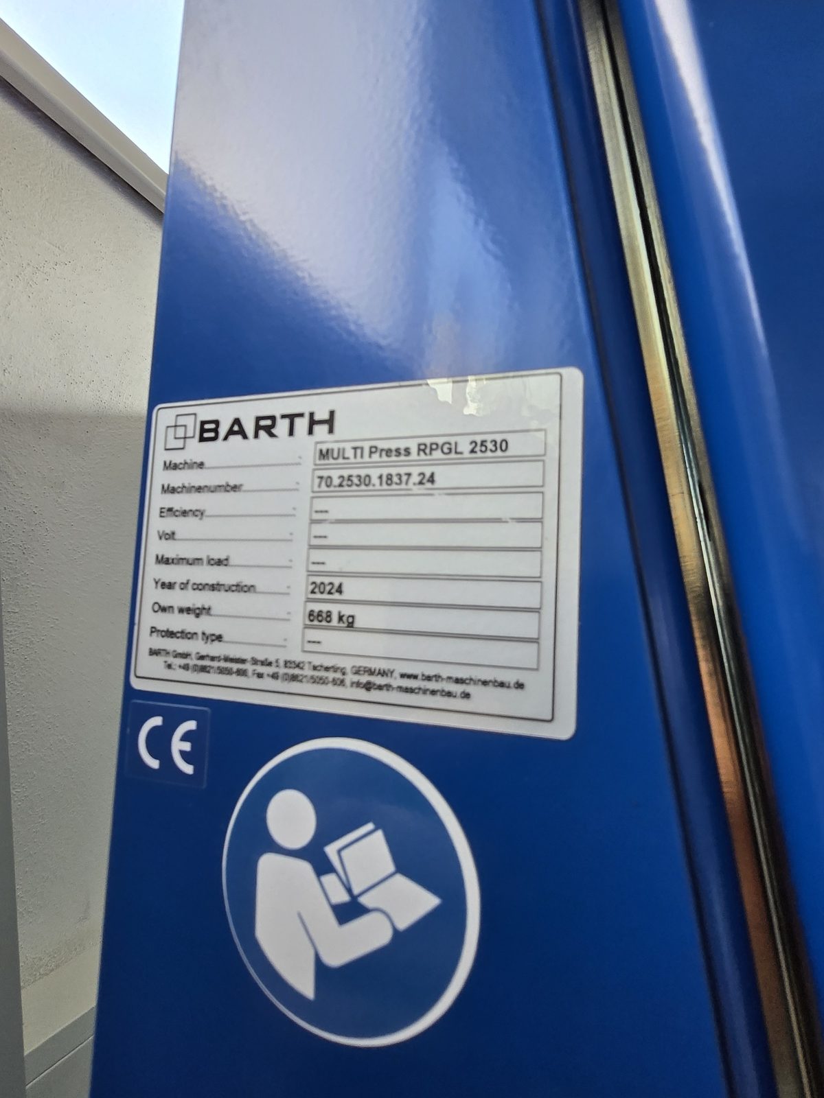 BARTH MULTI Press RPGL 2530