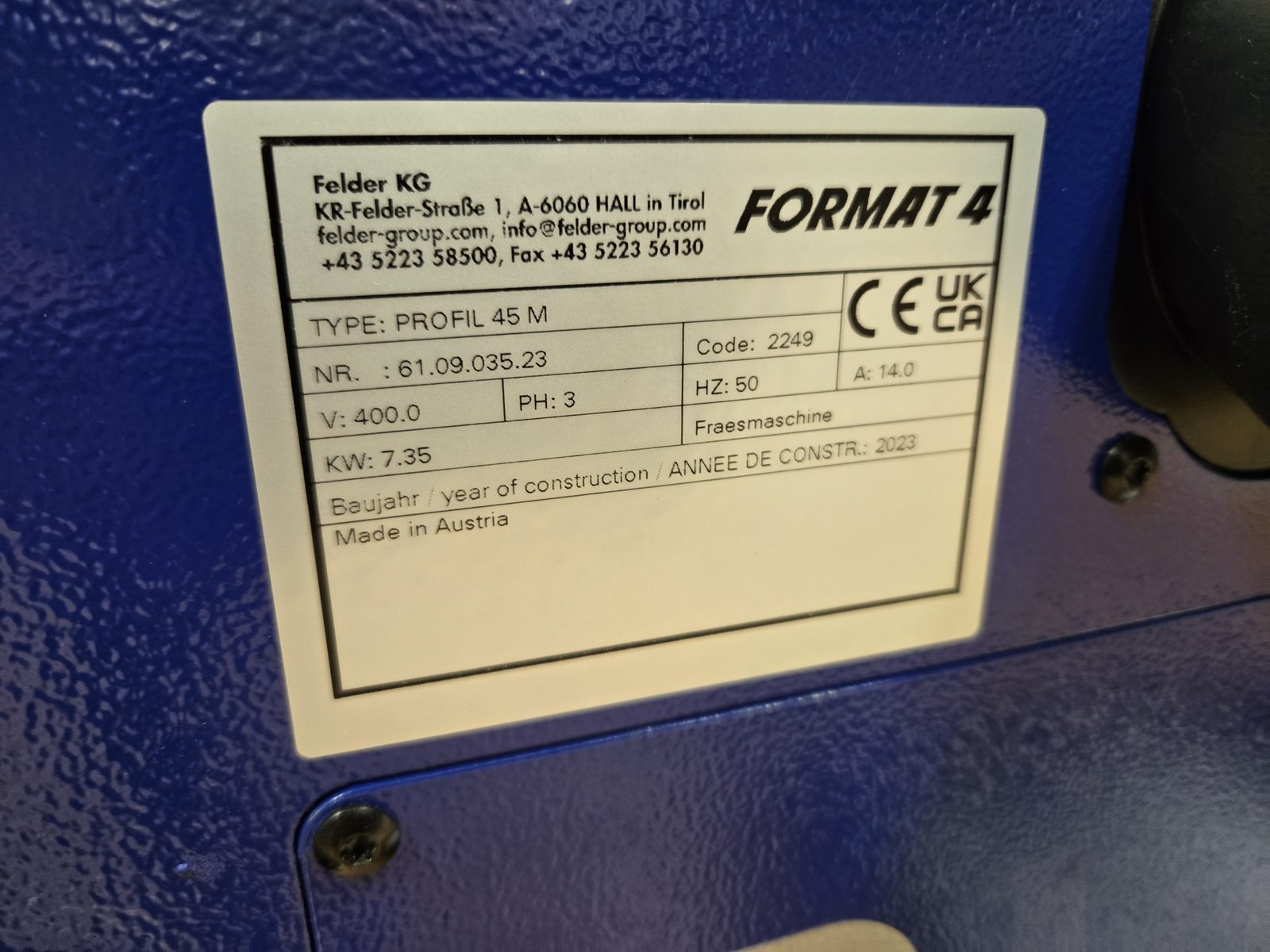 FORMAT4 profil 45M