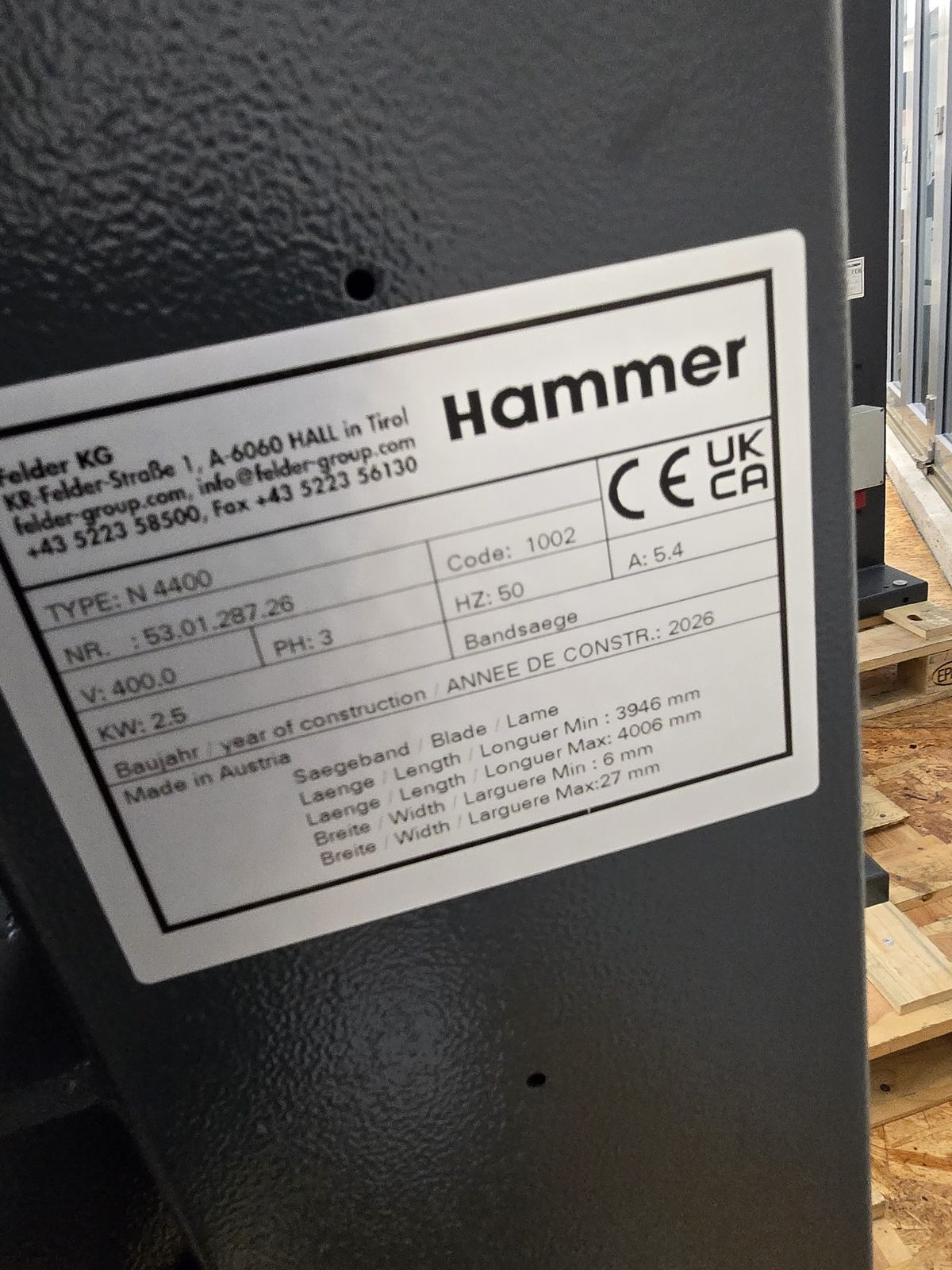 HAMMER N4400 - 1