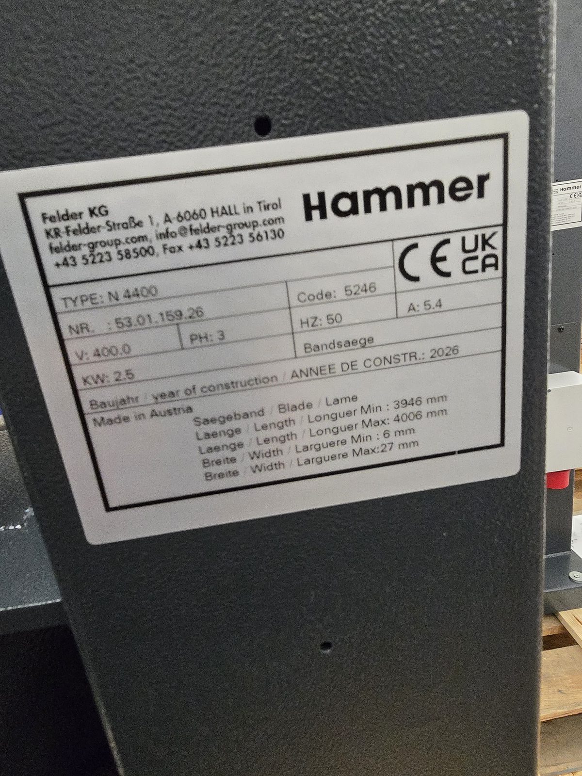 HAMMER N4400 - 3